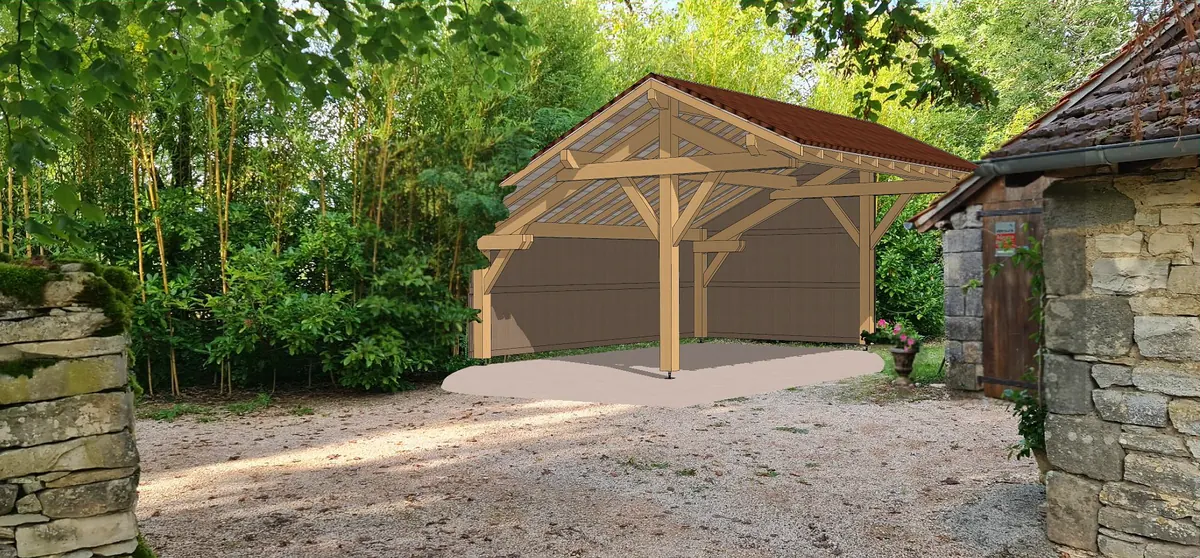 Carport bois – Déclaration préalable